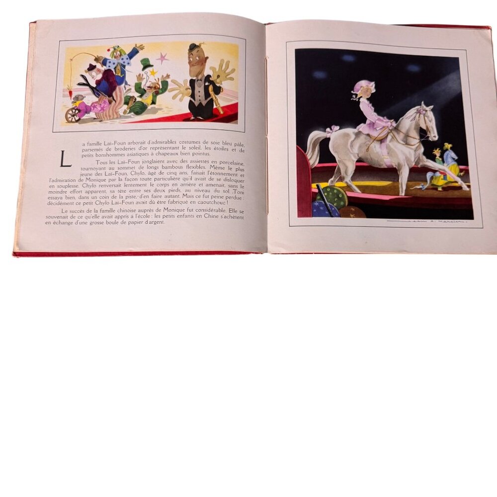 Guy Des Cars Toni Roi Du Cirque FRENCH France 1944 Illustrated Childrens Book HC - Picture 13 of 16